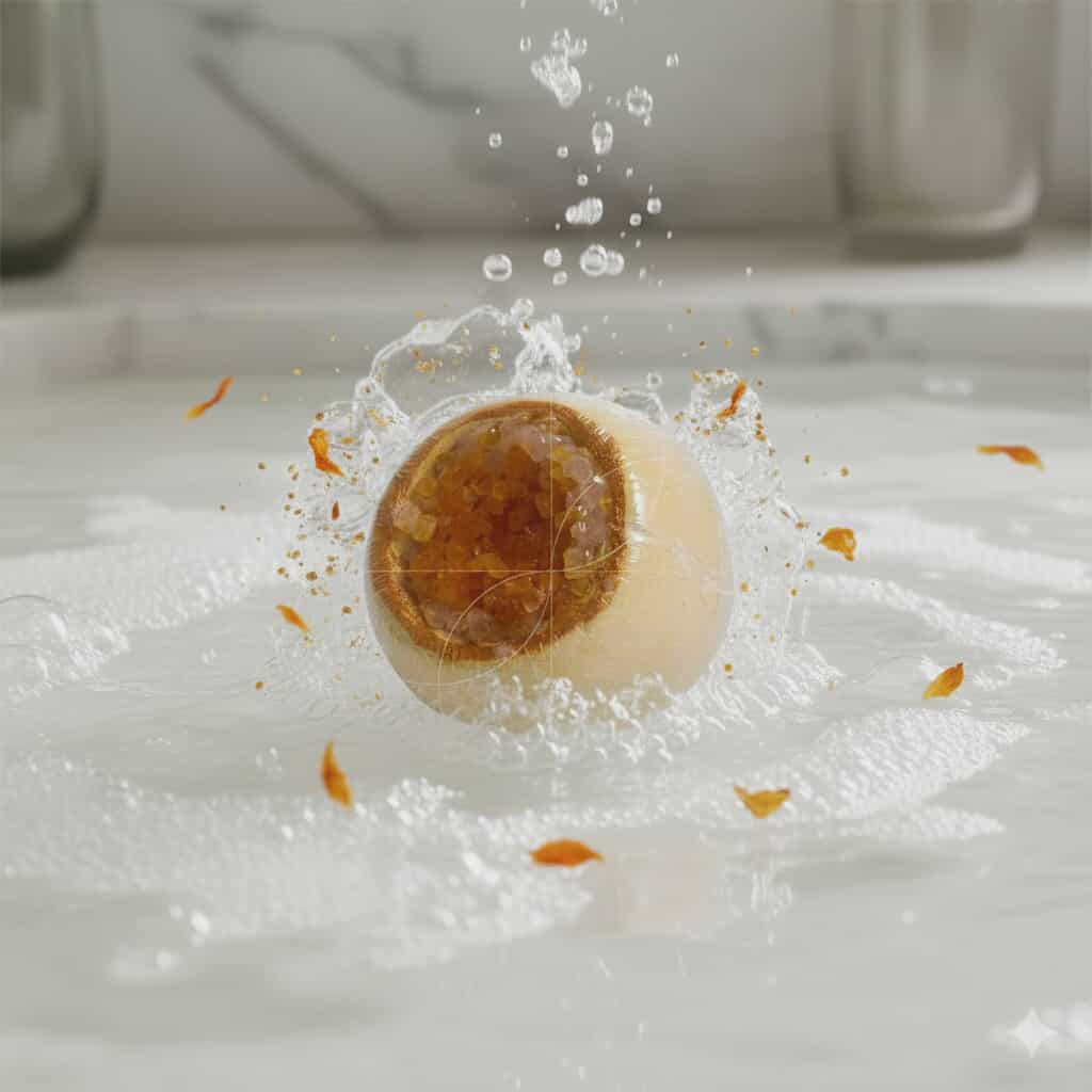 Pokhara - Bombe de bain Granité Vanille - 100g