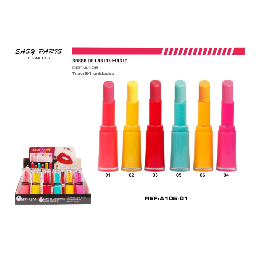 ROUGE À LEVRES MAGIC 6 COULEURS