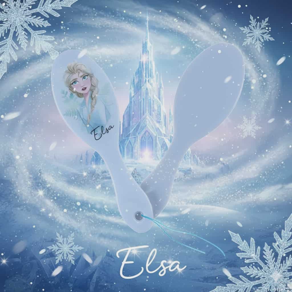 Brosse à cheveux Elsa de La Reine des Neiges de Disney, 21 cm