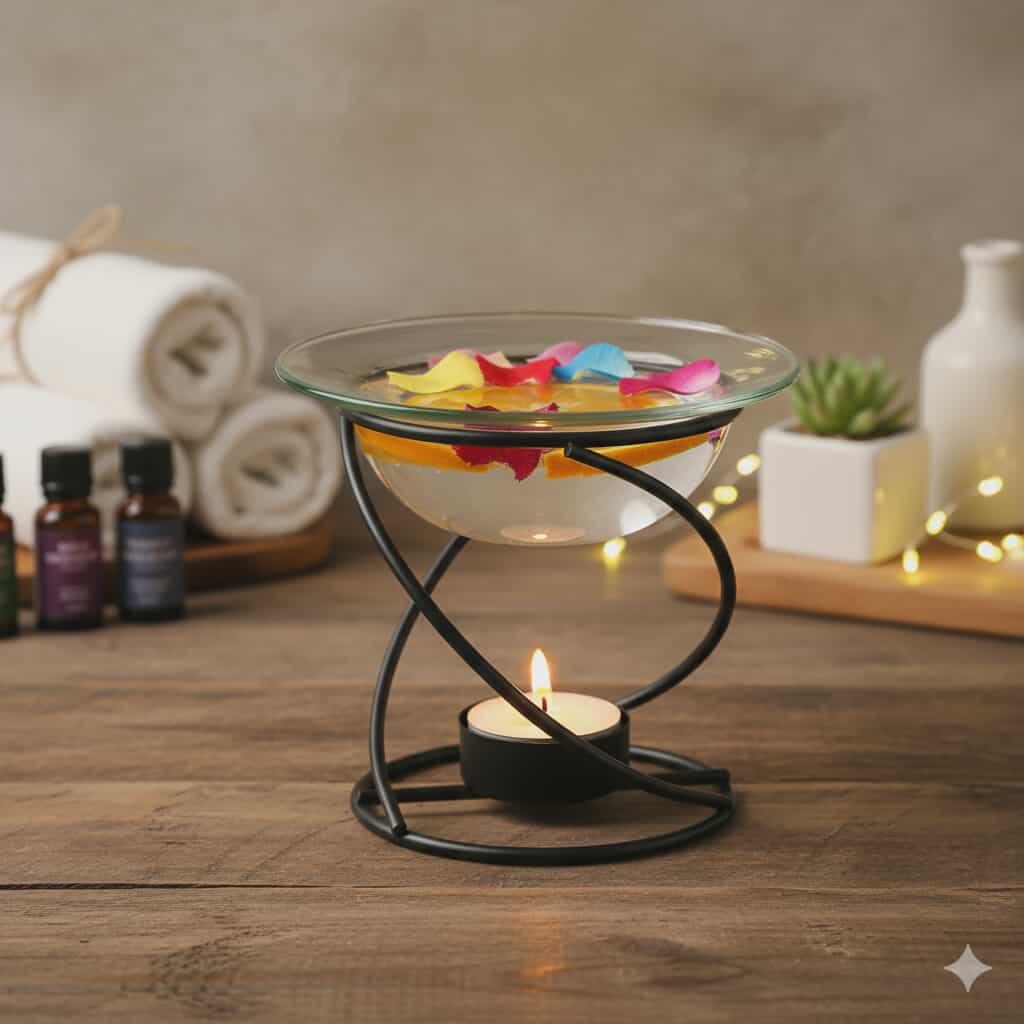 Brûleur à huile Spirales en métal‚ Fin