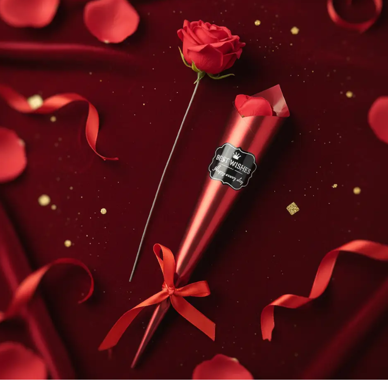 Rose Décorative “Éclat Permanent” – Spéciale Saint-Valentin