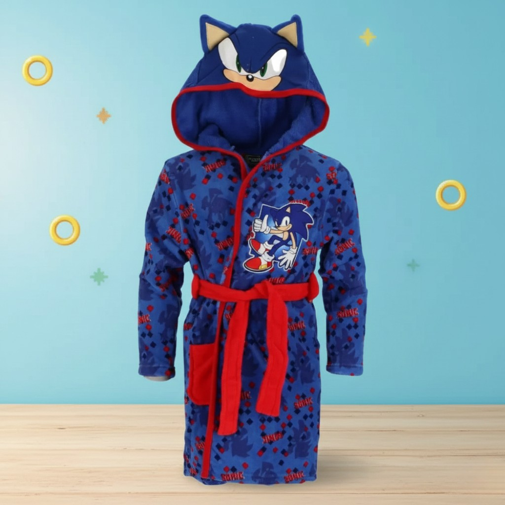 Robe Sonic le Hérisson pour enfants de 3 à 10 ans / 98 à 140 cm