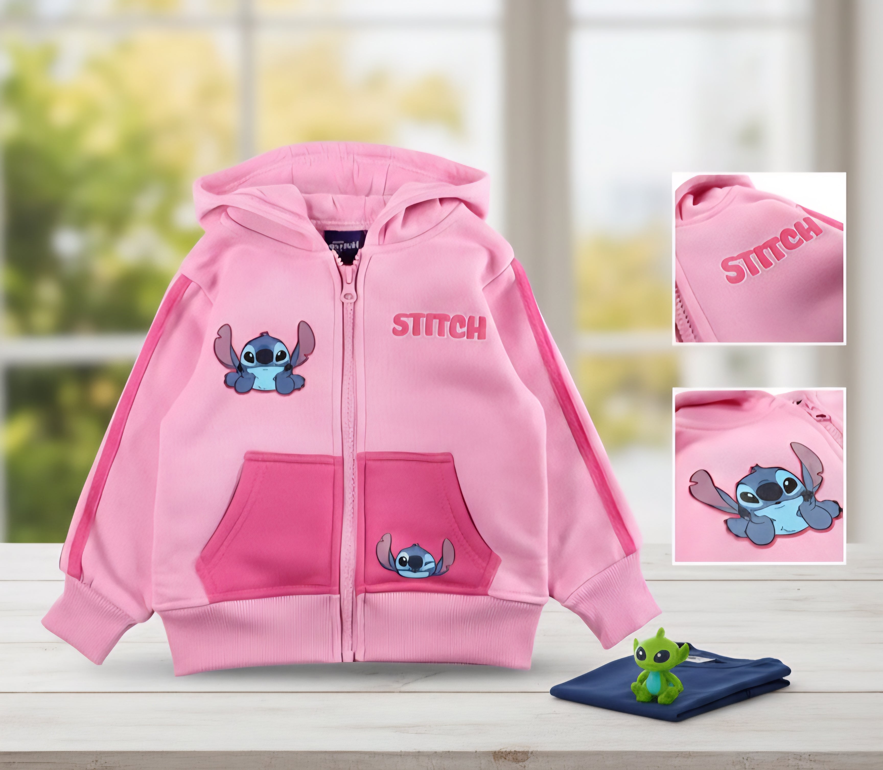 Pull enfant Disney Lilo et Stitch, le chien étoile, 2 ans / 92 cm au 6 ans /116 cm
