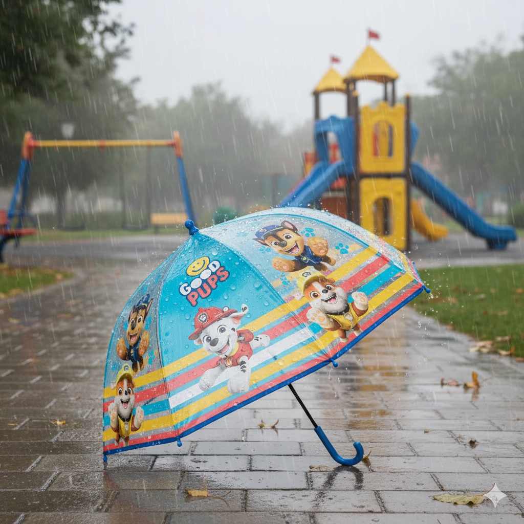Parapluie transparent pour enfants Pat' Patrouille Good Pups Ø72 cm