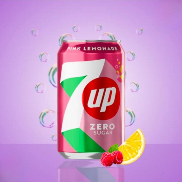 7UP Limonade rose 24x330ML