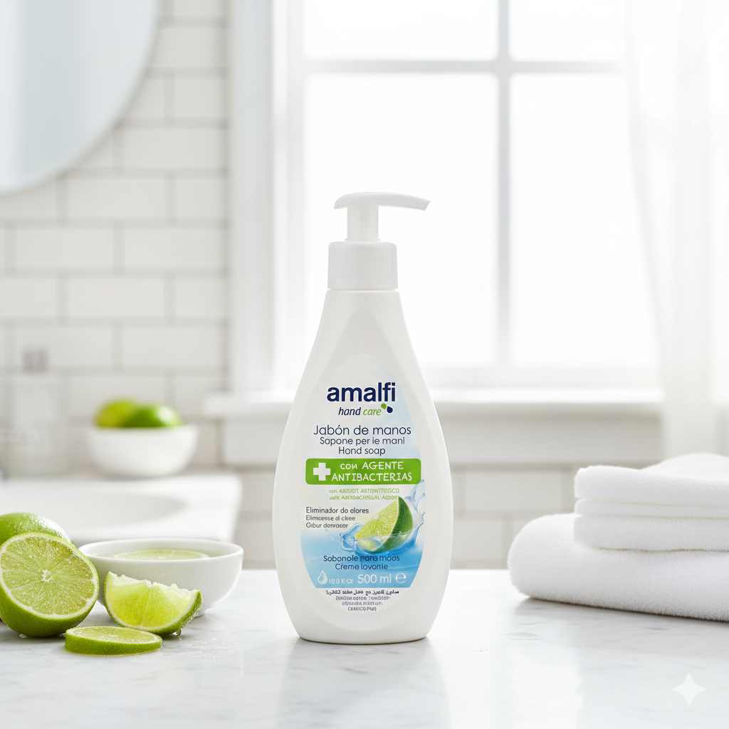 SAVON ANTIBACTÉRIEN POUR LES MAINS 500ML. AMALFI